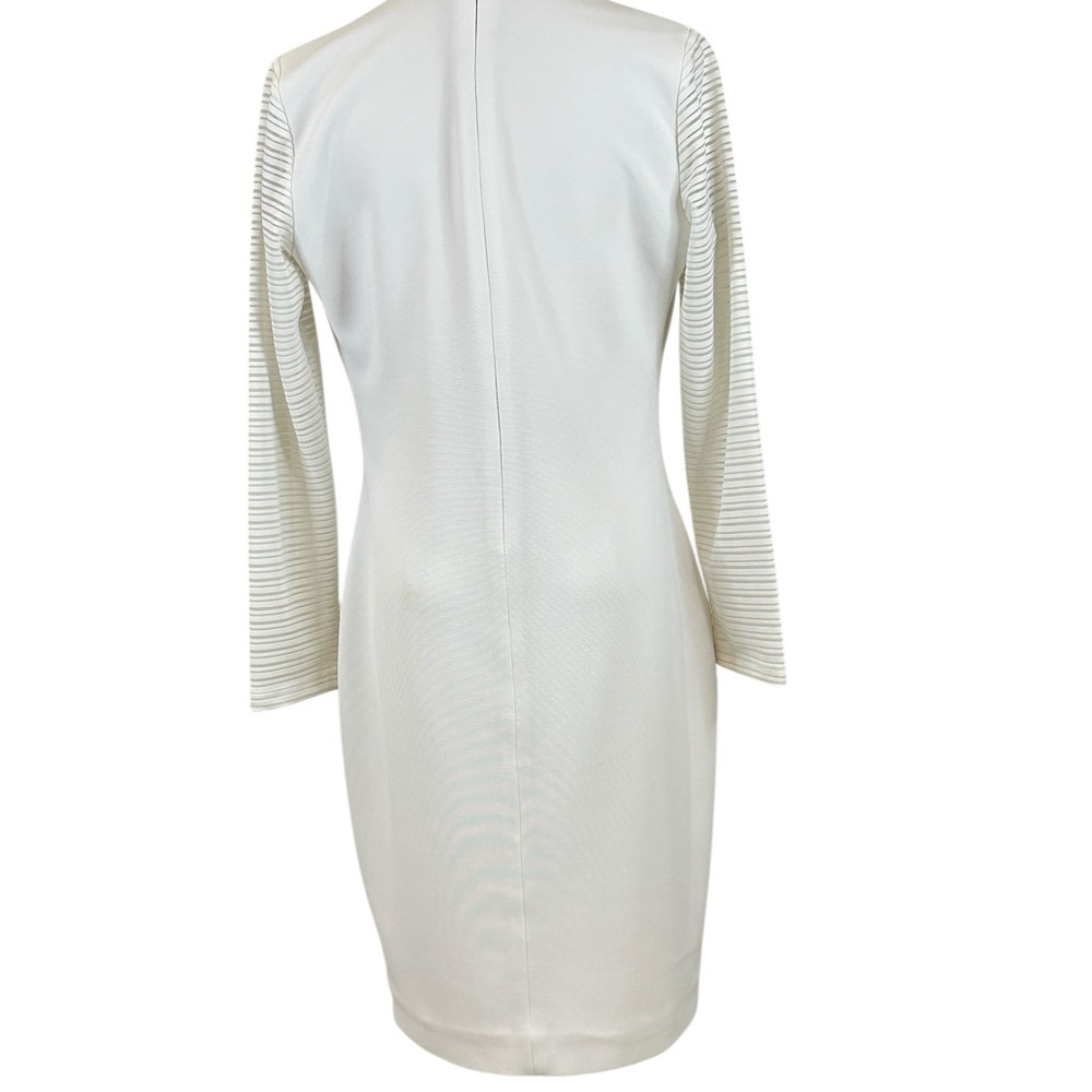 AQ/AQ Belle Mini White Long Sleeve Dress – Size US 8 / UK 12 - Picture 8 of 12